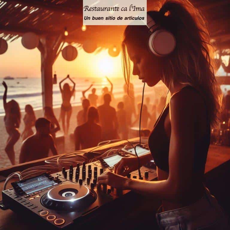 dj en la playa