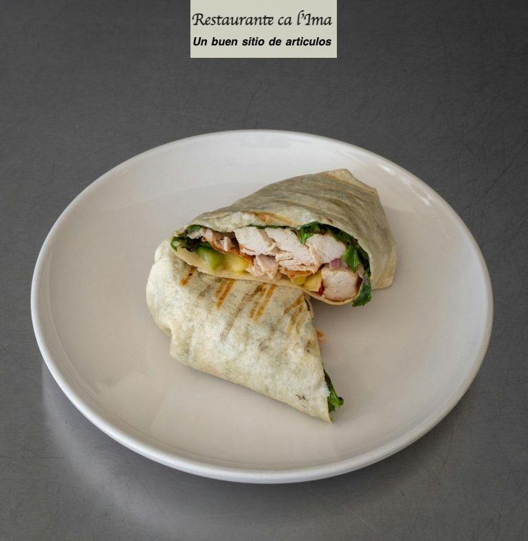 Wrap de pollo y aguacate
