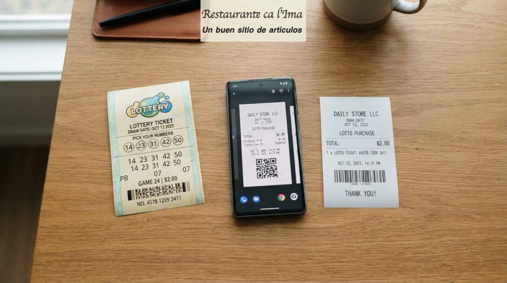 Décimo y justificante de compra de lotería online